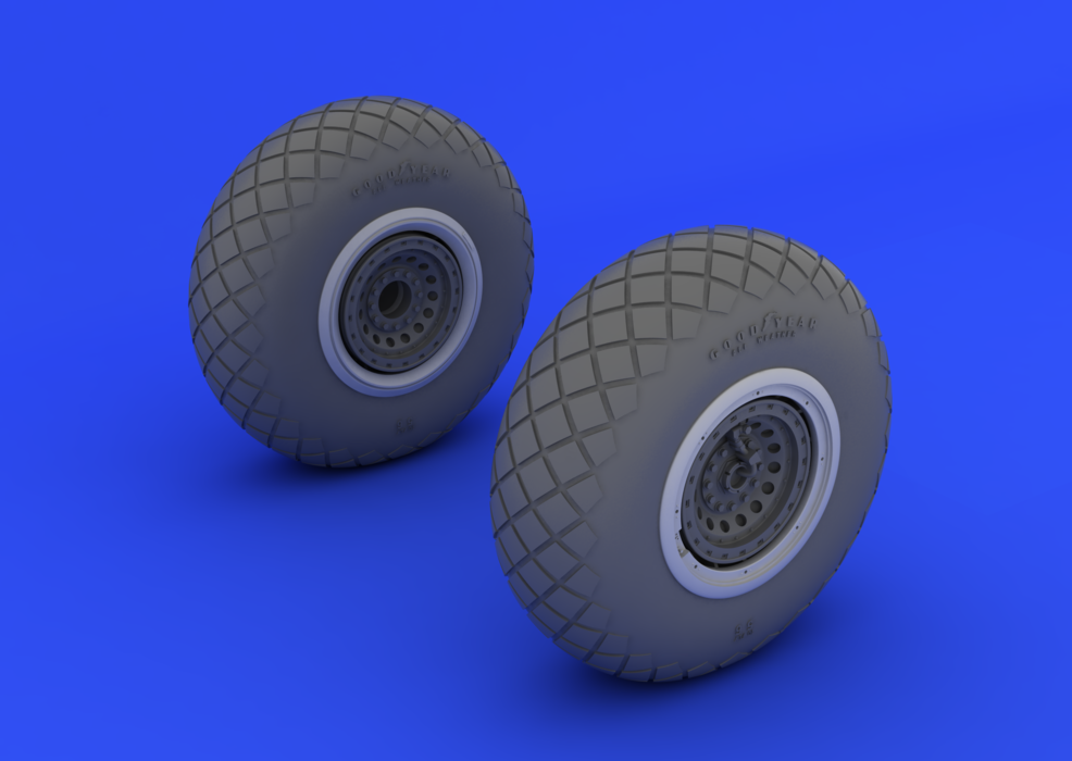 Eduard 632017 B-17 wheels 1/32 (HONG KONG MODELS) – zdjęcie 2