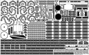 Pontos 35024FN USS BB-35 Texas 1945 Detail up set (Teak tone Deck) 1/350 – immagine 14
