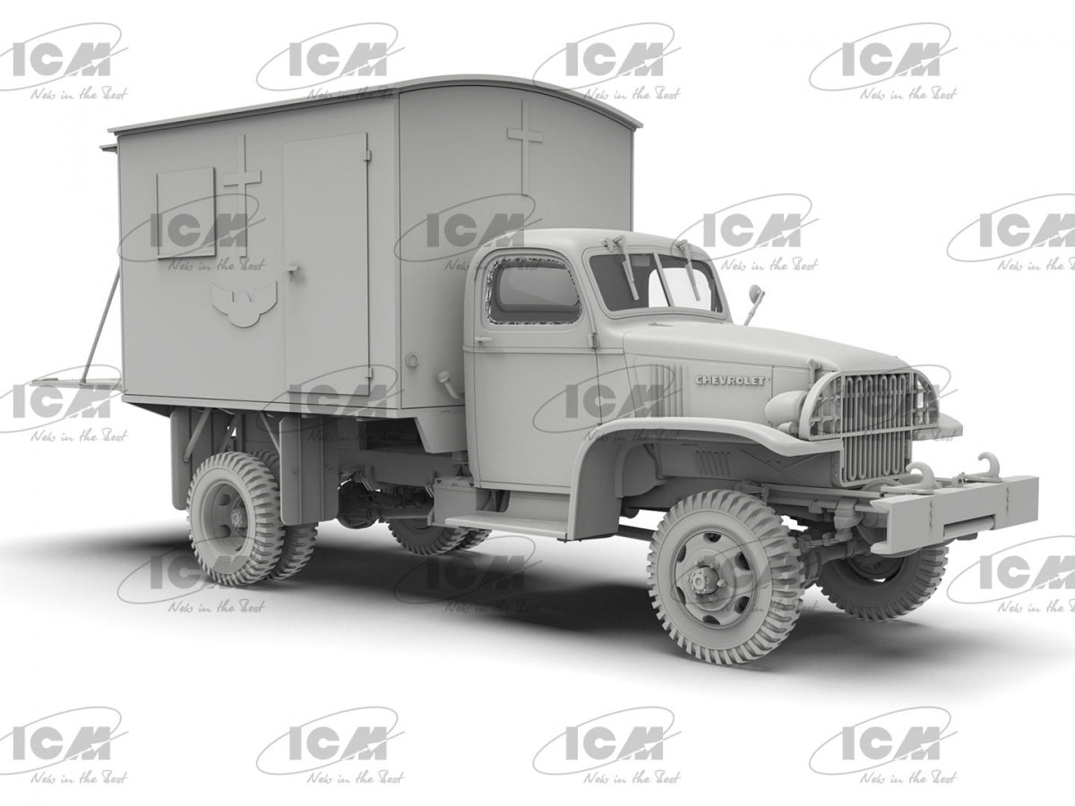 ICM 35586 WWII British Army Mobile Chapel 1/35 – immagine 4