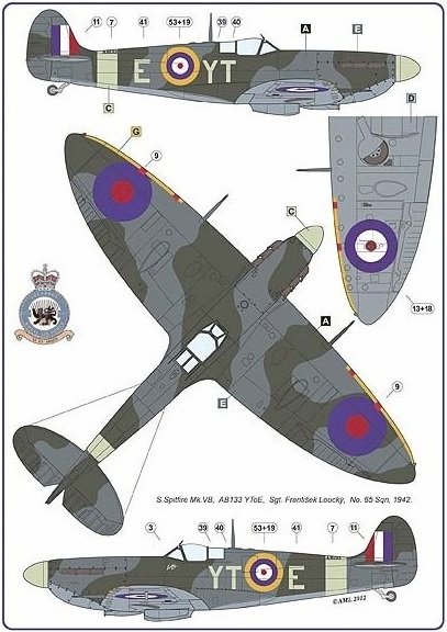 AML D32004 Czechoslovak commanders in the Spitfire 1/32 – imagen 4