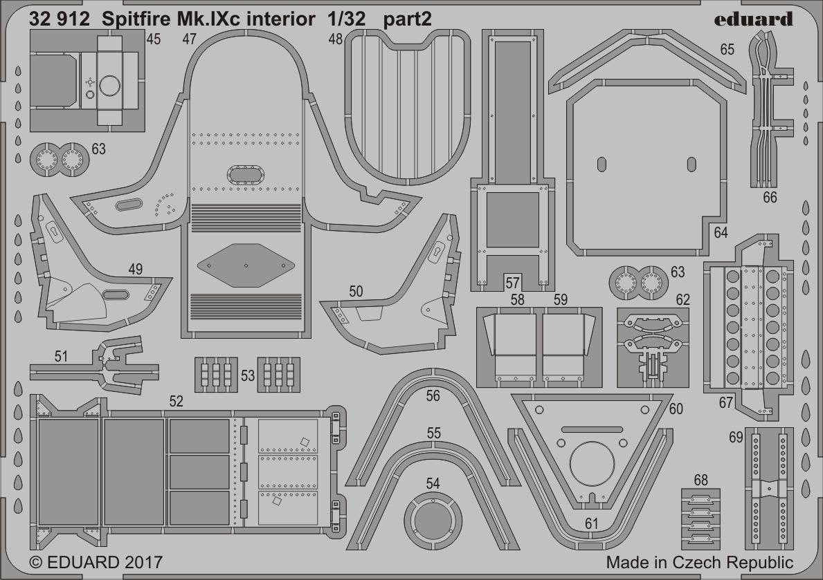 Eduard 32912 Spitfire Mk. IXc interior REVELL 1/32 – Bild 2