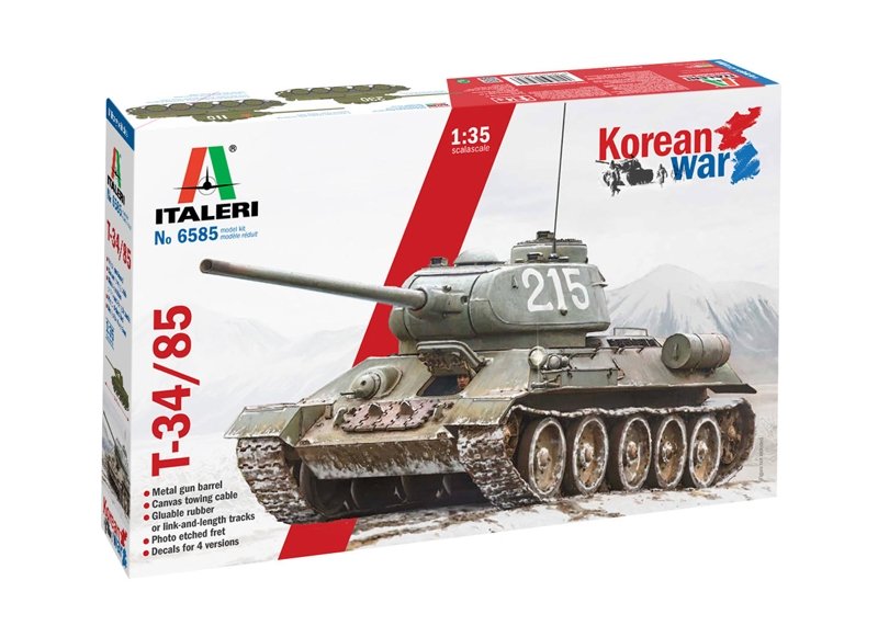 Italeri 6585 T-34/85 Korean War 1/35 – image 2