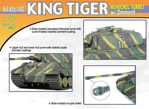 Dragon 7240 King Tiger Henschel Turret w/Zimm. 1/72 – immagine 3