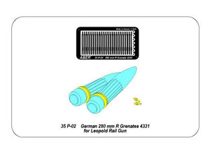 Aber 35P-02 German 280 mm R Grenates 4331 for Leopold Rail Gun – immagine 6