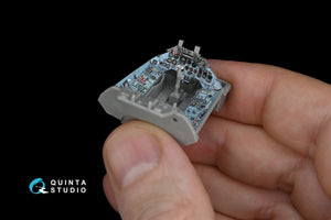 Quinta Studio QD48172 Su-33 3D-Printed &amp;amp; coloured Interior on decal paper (for Kinetic kit) 1/48 – immagine 4