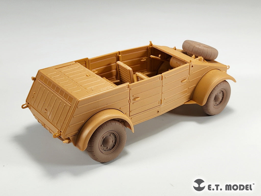E.T. Model P35-139 WWII German Kübelwagen Type82 Sagged wheels Balloon tyre For TAMIYA Kit 1/35 – immagine 10