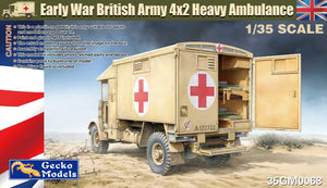 Maquette Gecko Models 35GM0068 Ambulance lourde Austin K2Y du début de la guerre, échelle 1/35