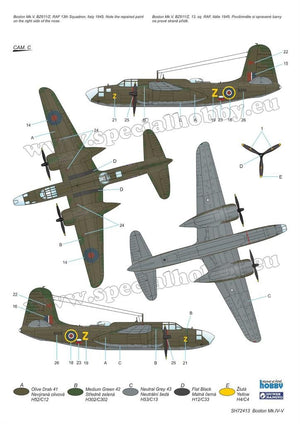 Special Hobby 72413 Boston Mk. IV/ V &amp;#39;The Last Version in RAF and Free French Service&amp;#39; 1/72 – zdjęcie 6