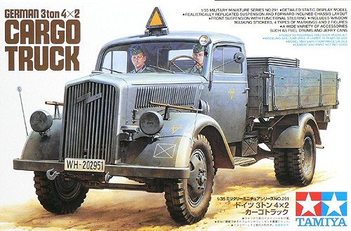 Tamiya 35291 German 3ton 4x2 Cargo Truck 1/35
