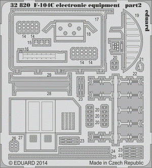 Eduard 32820 F-104C electronic equipment 1/32 Italeri – immagine 2