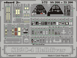 Eduard SS266 SB2C-4 1/72 ACADEMY MINICRAFT
