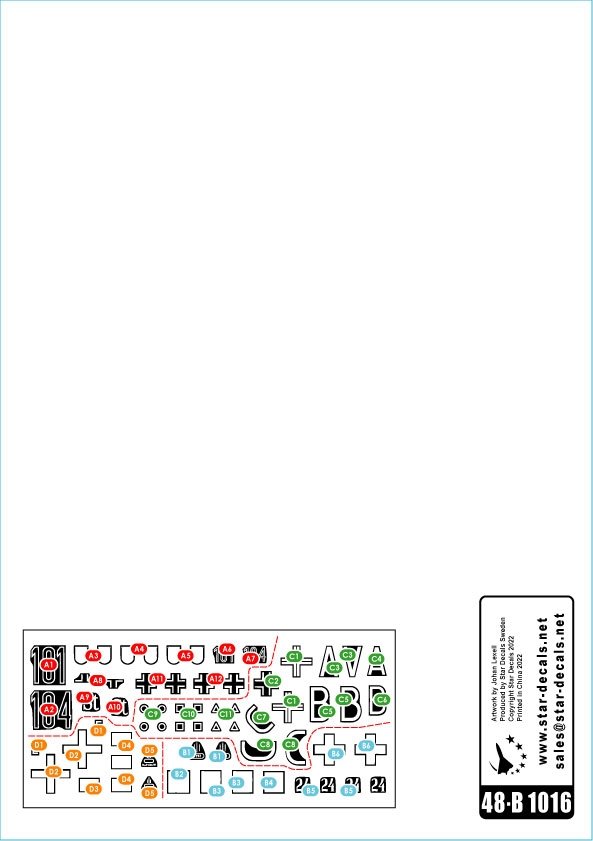 Star Decals 48-B1016 StuG III B 1941-42 # 1. Sturmgeschutz III Ausf B. Eastern front, Balkans and Greece 1/48 – Bild 2