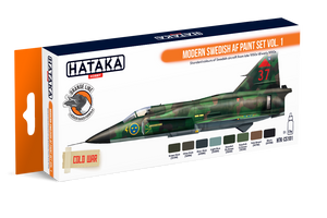 Hataka HTK-CS101 Ensemble de peinture AF suédois moderne vol.1 (8x17ml)