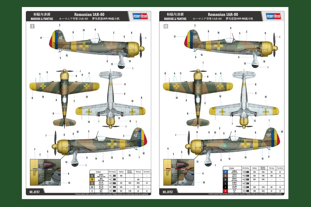 Hobby Boss 81757 Romanian IAR-80 1/48 – imagen 3