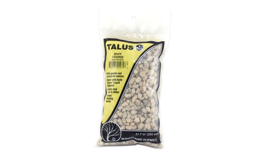 Woodland Scenics WC1272 Coarse Buff Talus - kruszywo skalne grube – immagine 2