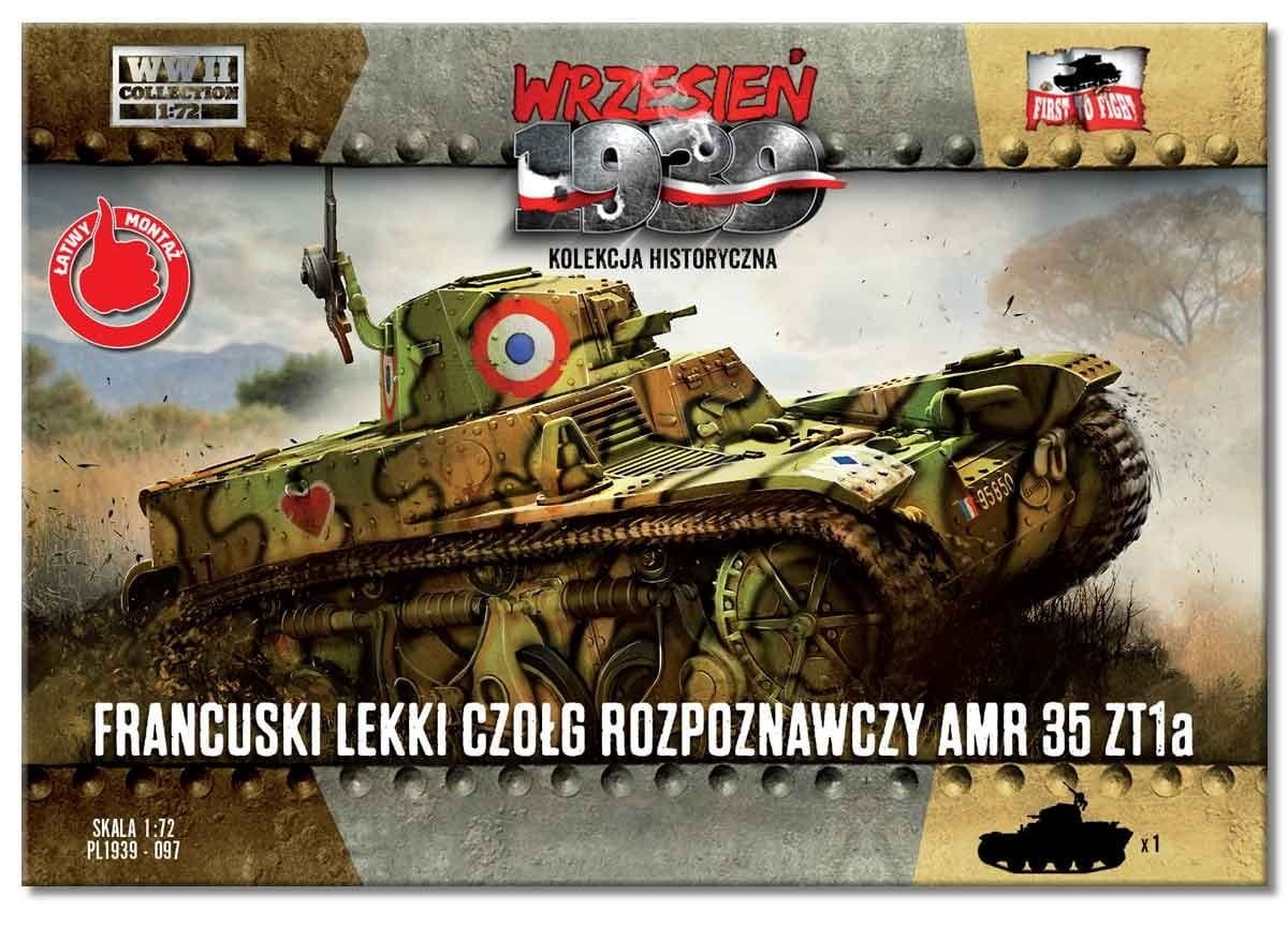 Premier char de reconnaissance léger français PL097 AMR 35 ZT1a 1/72 – image 2
