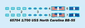 I Love Kit 65704 Top Grade North Carolina BB-55 1/700 – Bild 3