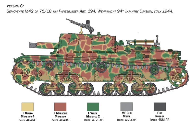 Italeri 6569 SEMOVENTE M42 da 75/18 1/35 – imagen 10