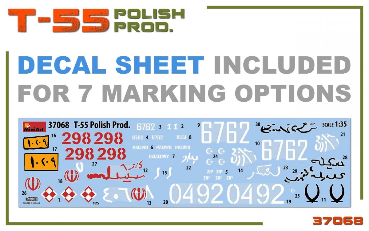 MiniArt 37068 T-55 POLISH PRODUCTION 1/35 – imagen 14