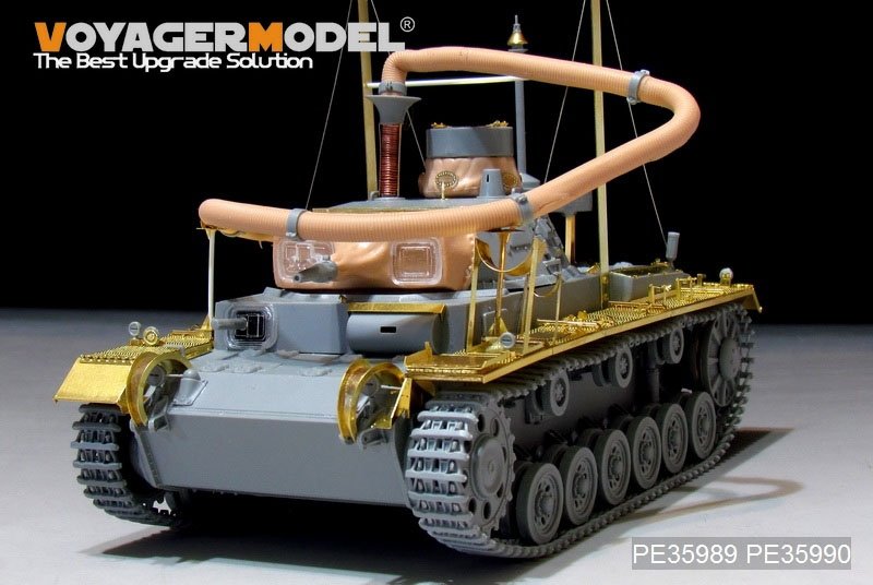 Voyager Model PE35989 WWII German Pz.KPfw.III (T)Ausf.F &amp;quot;Operation Seelowe&amp;quot; Basic For DRAGON 6877/6717 1/35 – zdjęcie 18