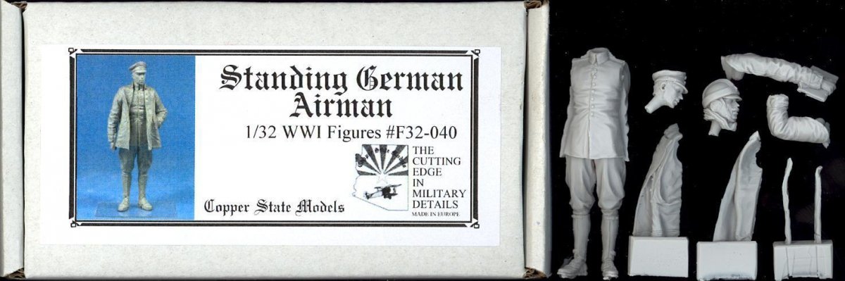 Copper State Models F32-040 Standing German Airman 1/32