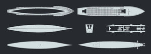 FlyHawk Model FH1122 HMS Hermes 1942 1/700 – immagine 2