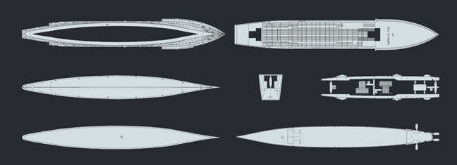 FlyHawk Model FH1122 HMS Hermes 1942 1/700 – immagine 2