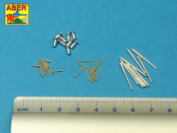 Aber 700 L-35 Set of barrels for Italian Battleship: RN Roma or Littorio or Vittorio Veneto 381mm x 9, 152mm x 12, 90mm x 12 1/700