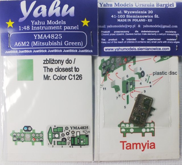 Yahu YMA4825 A6M2 Mitsubishi Vert (Tamiya) 1/48