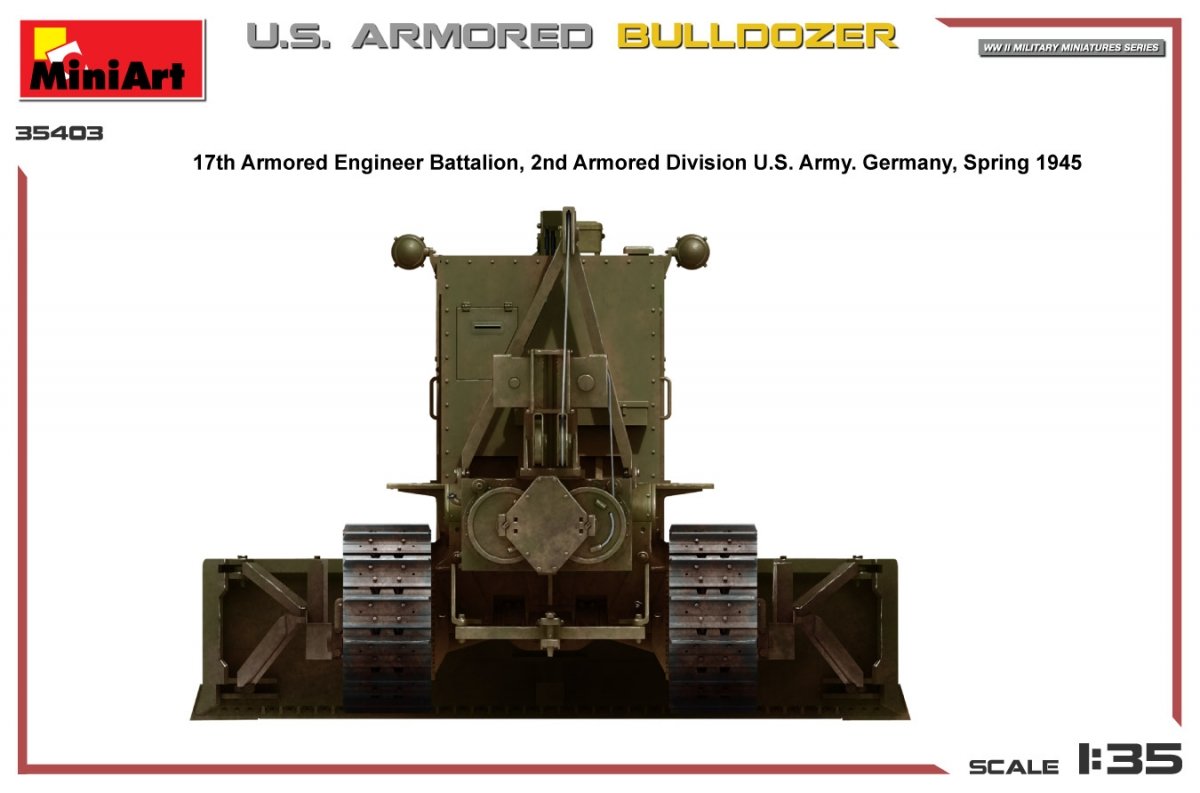 MiniArt 35403 U.S. ARMORED BULLDOZER 1/35 – imagen 10