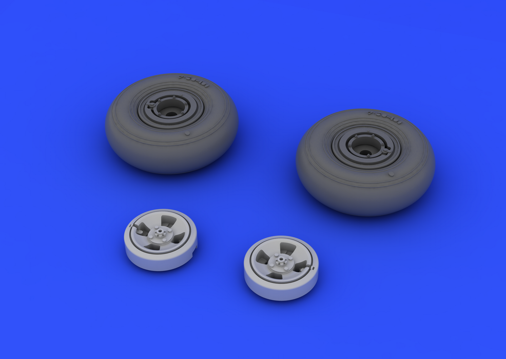 Eduard 648115 Spitfire wheels - 4 spoke 1/48 (EDUARD) – immagine 3