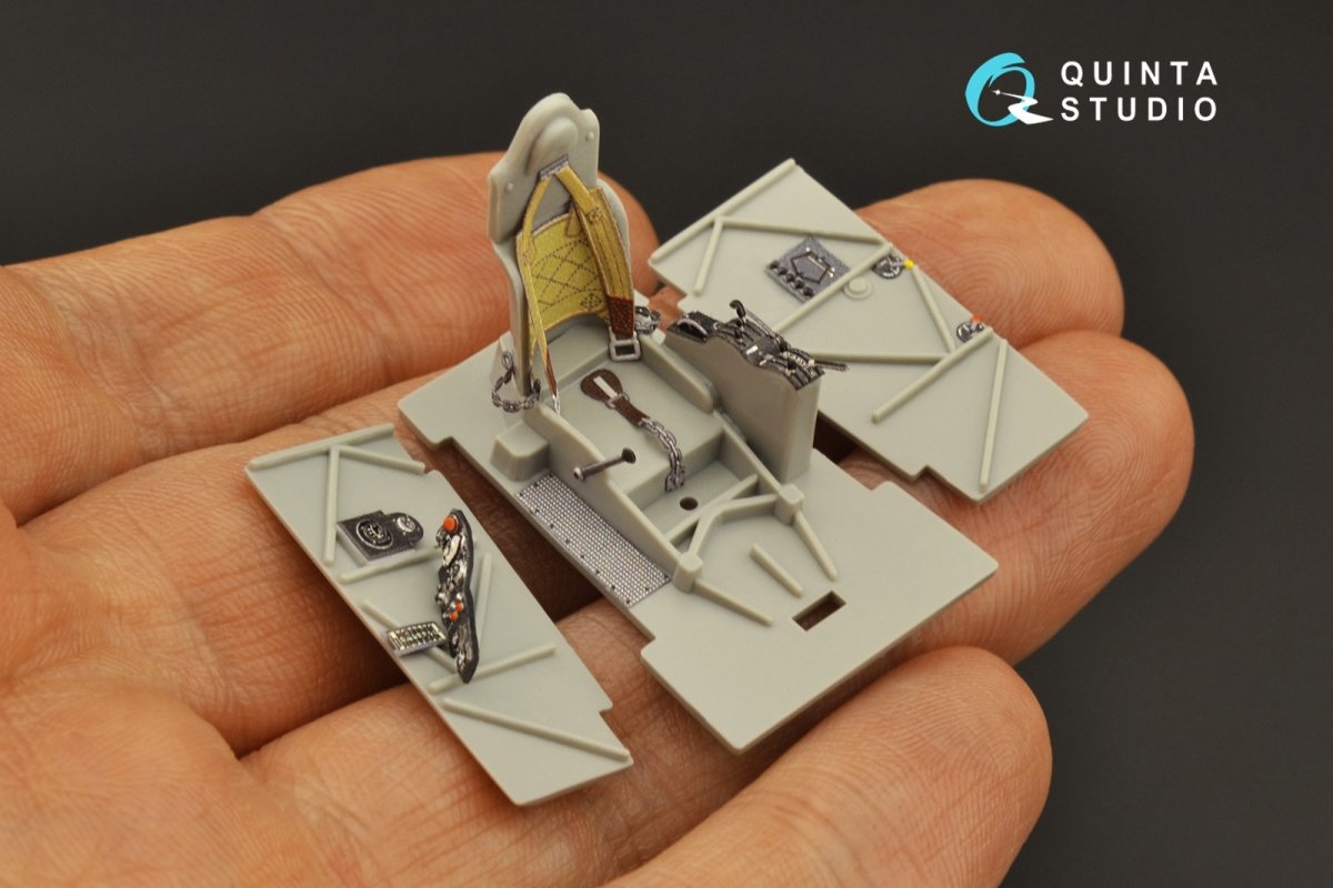 Quinta Studio QD48230 Fiat CR.42 3D-Printed &amp;amp; coloured Interior on decal paper (Italeri) 1/48 – immagine 10