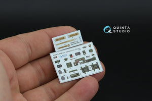 Quinta Studio QD48610 A6M5 Zero (Nakajima Production) 3D-Printed &amp;amp; coloured Interior on decal paper (Eduard) 1/48 – immagine 8