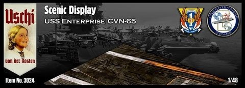 Uschi van der Rosten 3022 Scenic Display 'USS Enterprise CVN-65' rectangular 1/72
