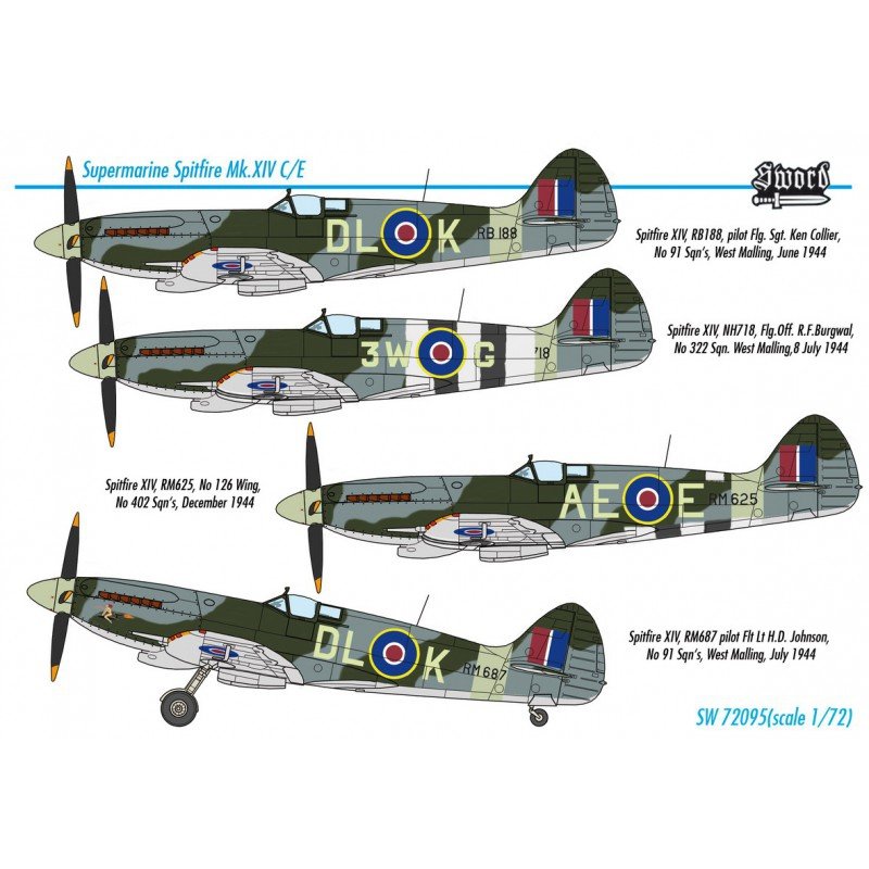 Sword 72095 Supermarine Spitfire Mk.XIV C/E 1/72 – image 2