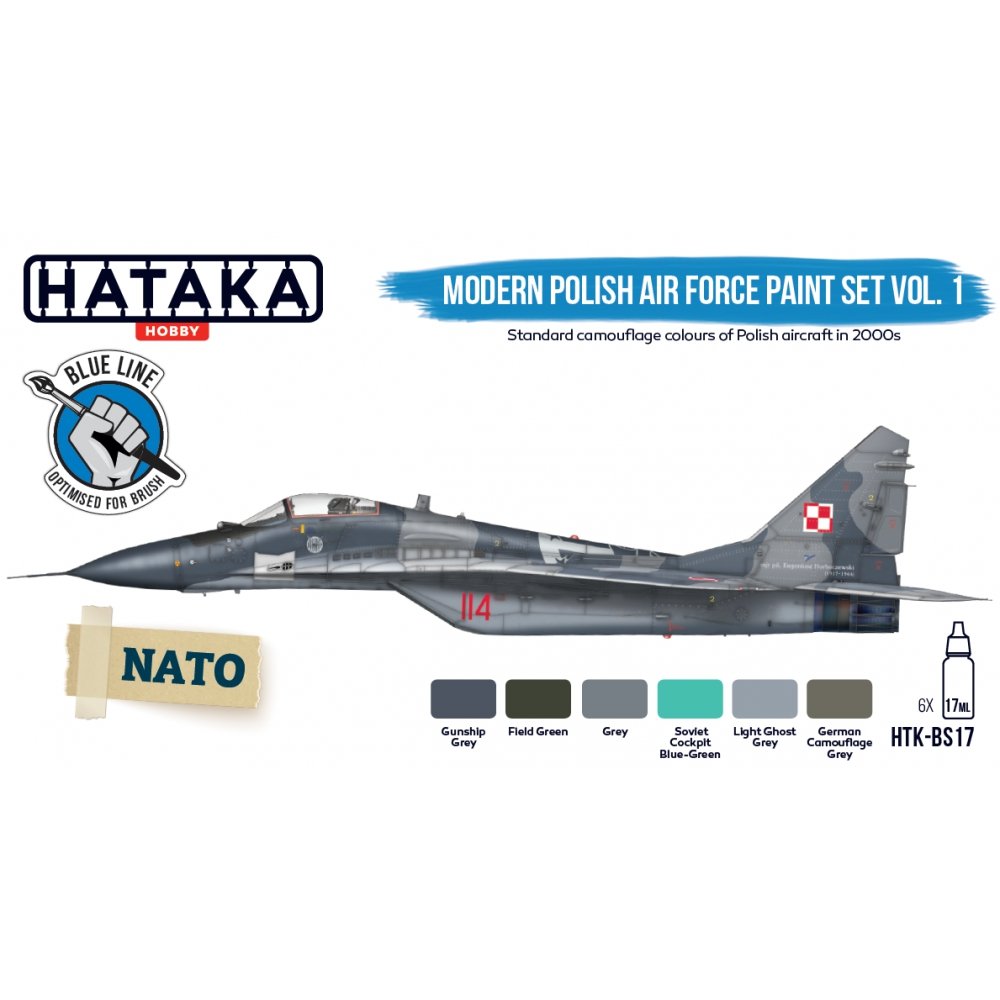 Hataka HTK-BS17 Modern Polish Air Force paint set vol. 1 – immagine 3