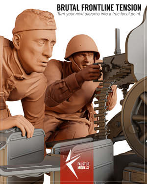 Faustus Models FM35100 “Under Fire” Soviet Machine Gun Team 1/35