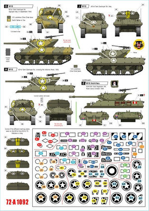 Star Decals 72-A1092 Allied Tank Destroyers in Italy. M10 TD and M10 Achilles. France, South Africa, New Zealand, US, Britain, Poland. 1/72 – Bild 3