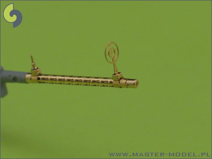 Master AM-32-013 Mitrailleuse d&amp;#39;avion allemande MG 15 - canons tournés et viseurs photogravés (2 pièces) (1/32)  – image 5