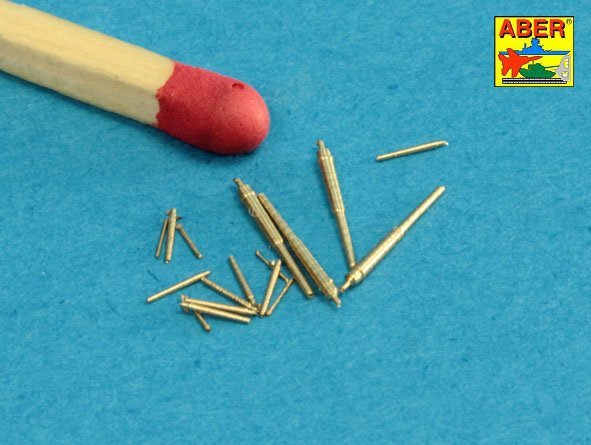 Aber 1/700L-34 Set of Barrels for Narvic classe destroyers type 1936A: 150mm x 5; 37mm x 8; 37mm(M42) x 10; 1/700 – immagine 2