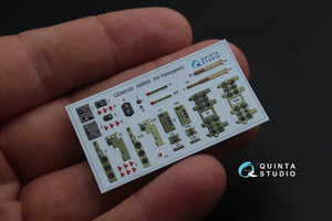 Quinta Studio QD48102 A6M2 3D-Printed &amp;amp; coloured Interior on decal paper (for Hasegawa kit) 1/48 – immagine 4