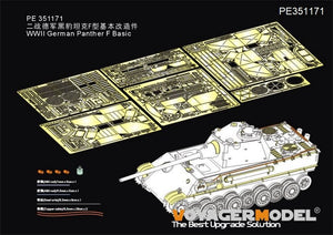Maquette Voyager PE351171 Panther F allemand de base de la Seconde Guerre mondiale (pour RFM 5045) 1/35