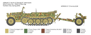Italeri 6595 Sd. Kfz. 10 Demag D7 with 7.5 cm leIG 18 and crew 1/35 – image 4