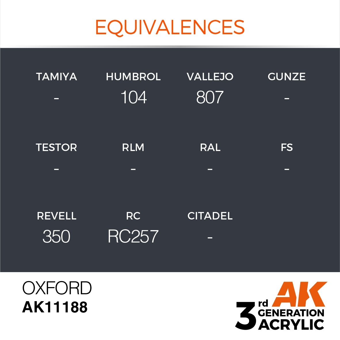 AK Interactive AK11188 OXFORD – STANDARD 17ml – zdjęcie 3