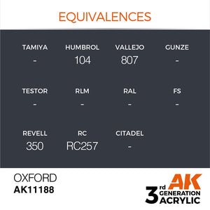 AK Interactive AK11188 OXFORD – STANDARD 17ml – zdjęcie 3
