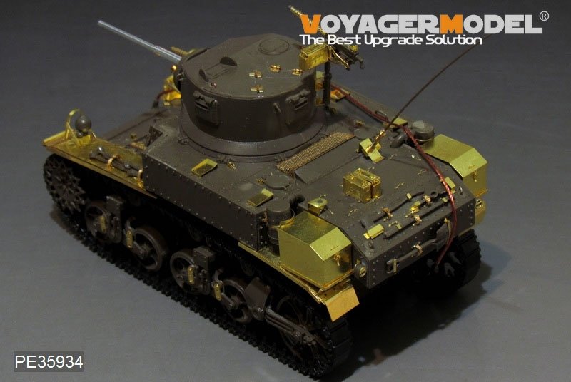 Voyager Model PE35934 WWII US M3 Stuart light tank basic For TAMIYA 35360 1/35 – immagine 5