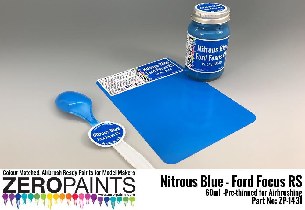 Peinture Zero Paints ZP-1431 Bleu Nitrous - Ford Focus RS 60 ml 