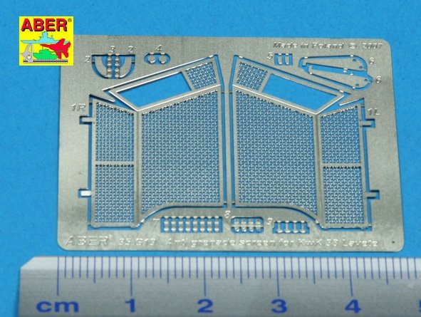 Aber 35G19 Anti grenade screen for KwK 38 Lavete 1/35 – zdjęcie 3