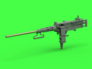 Master GM-35-069 Browning M2HB .50 cal (12,7mm) - karabin maszynowy z mocowaniem czołgowym - wczesny okres II w.św. (kołyska D69820 z małą skrzynką amunicyjną D68375) 1/35 – immagine 11