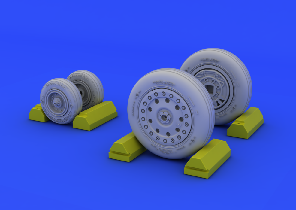 Eduard 648114 F-4B/ N wheels 1/48 (Academy) – imagen 2